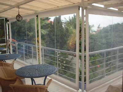 Rollers screens with windows